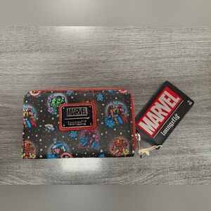 Marvel x Loungefly Chibi Avengers Zip-Around Wallet – NWT